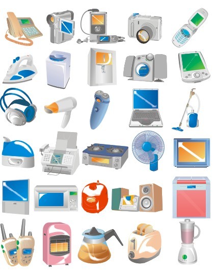 电器矢量图 现代设计与高效沟通的视觉桥梁